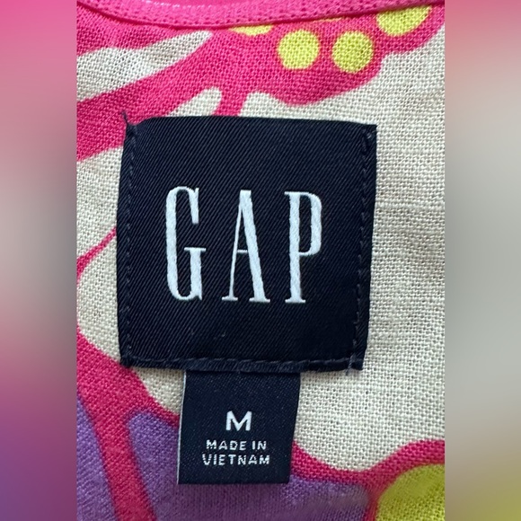 💐💐Gap Multi-Color Floral Linen-Blend Mini Dress - Size M💐💐 - Picture 8 of 12